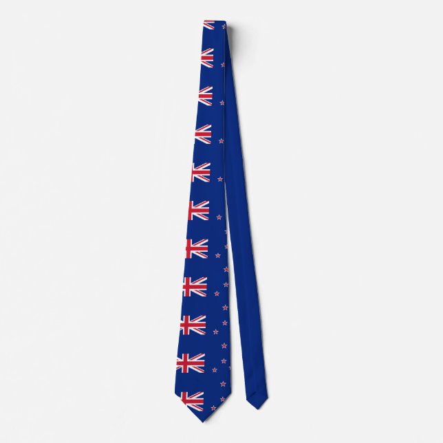 New Zealander (Kiwi) flag Neck Tie (Front)