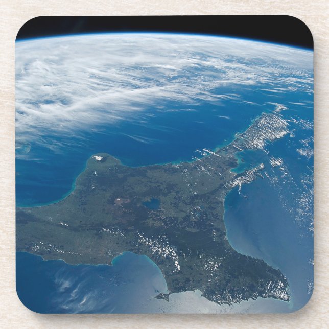 New Zealand's North Island. Beverage Coaster (Front)