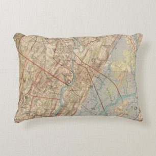 Newark and Paterson, New Jersey Decorative Pillow