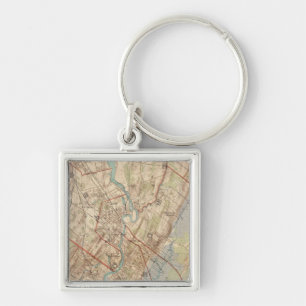 Newark and Paterson, New Jersey Keychain