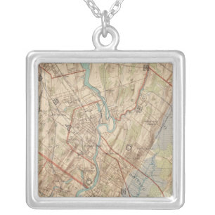 Newark and Paterson, New Jersey Silver Plated Necklace
