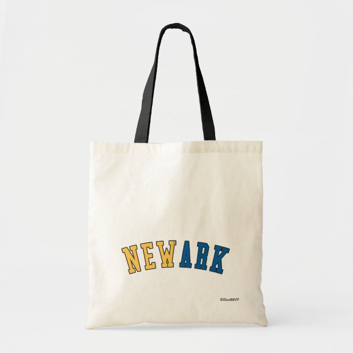 Newark in New Jersey State Flag Colors Bag
