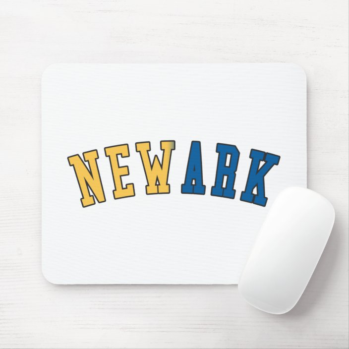 Newark in New Jersey State Flag Colors Mouse Pad