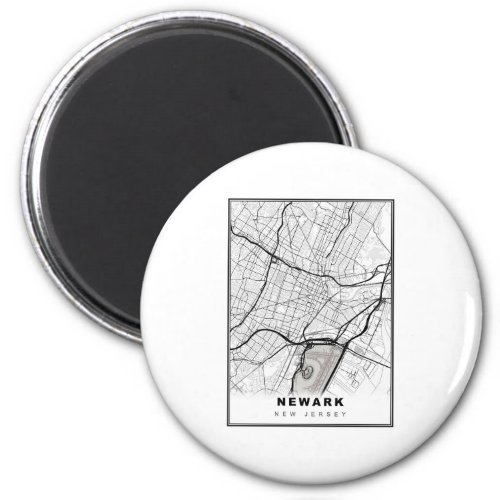 Newark Map Magnet