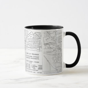 Newark New Jersey 1911 Ethnic Neighborhood Map Mug