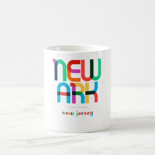 Newark New Jersey Mid Century, Pop Art, Coffee Mug