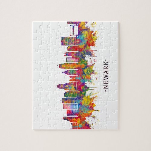 Newark New Jersey Skyline Jigsaw Puzzle