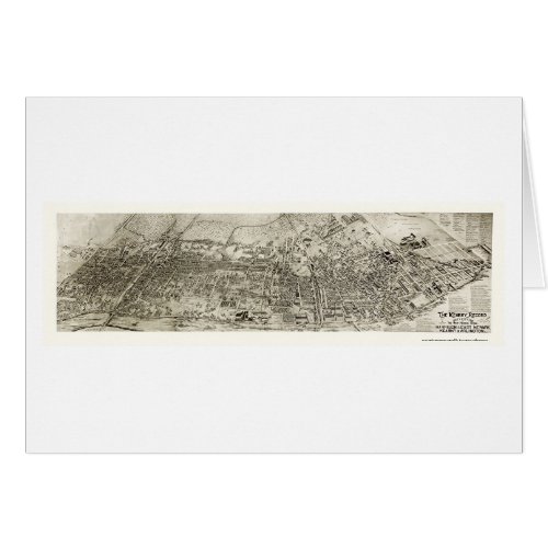 Newark NJ Panoramic Map _ 1907