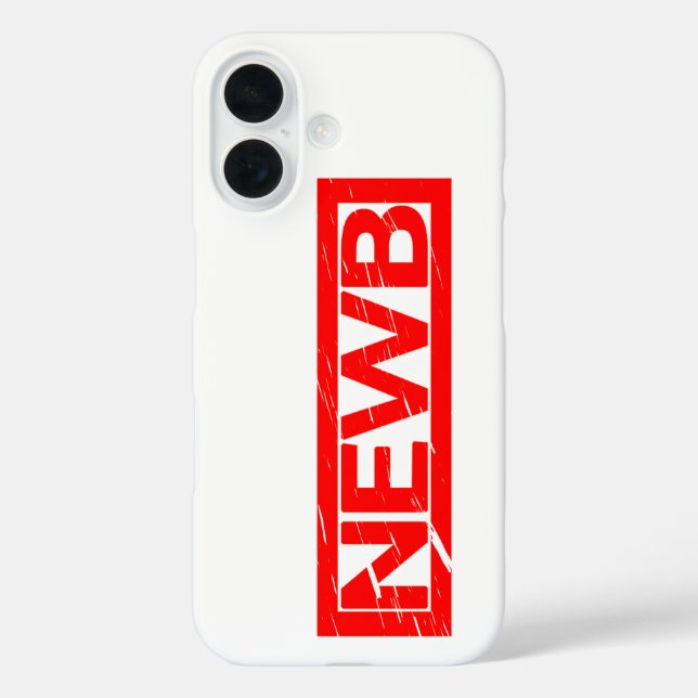 Newb Stamp Case-Mate iPhone Case (Back)