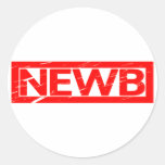 Newb Stamp Classic Round Sticker
