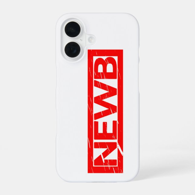 Newb Stamp Iphone Case (Back)