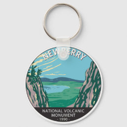 Newberry National Volcanic Monument Oregon Vintage Keychain