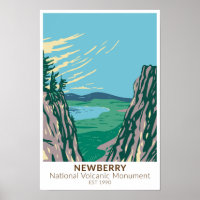 Newberry National Volcanic Monument Oregon Vintage