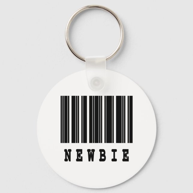 newbie barcode design keychain (Front)