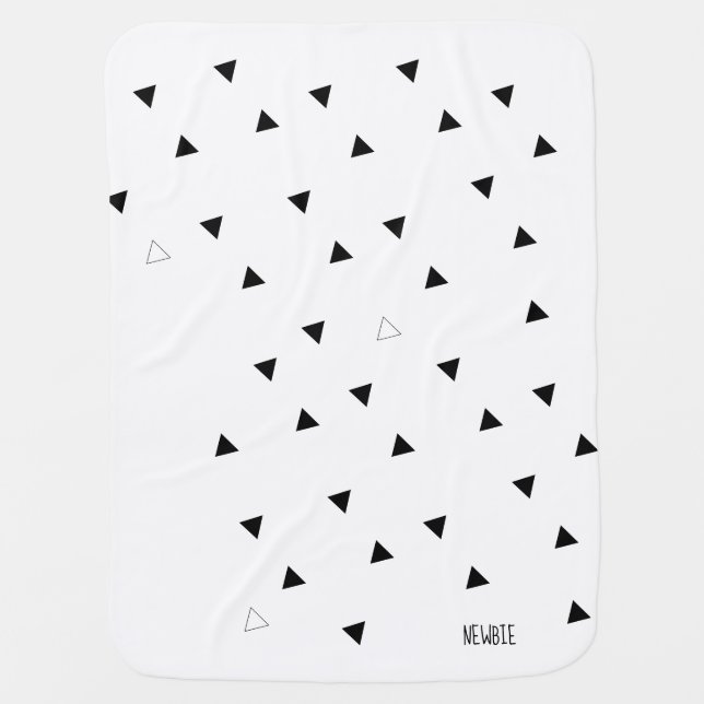 newbie minimalist newborn baby blanket (Front)