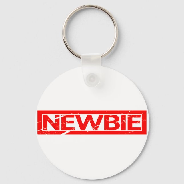 Newbie Stamp Keychain (Front)