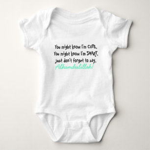 Newborn and Toddler Baby Islamic One-piece cute Baby Bodysuit