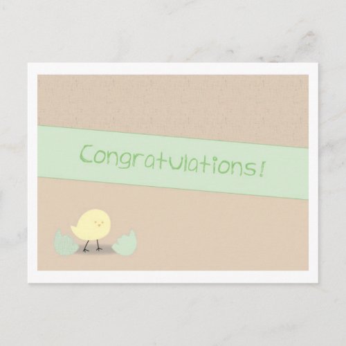 Newborn arrival  New baby congratulations card