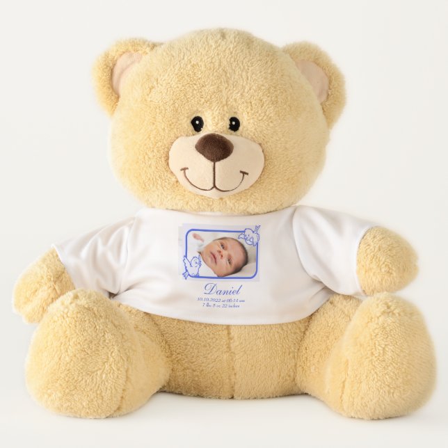 Newborn baby boy  teddy bear (Front)