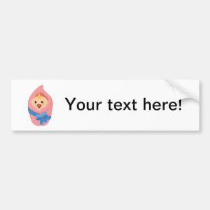 Newborn baby clipart bumper sticker