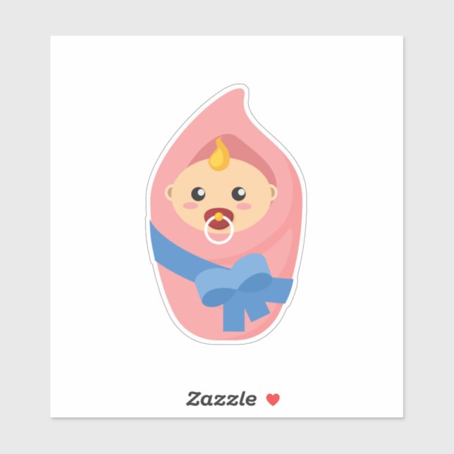 Newborn baby clipart sticker (Sheet)
