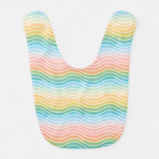 newborn baby Colorful rainbow fun bib