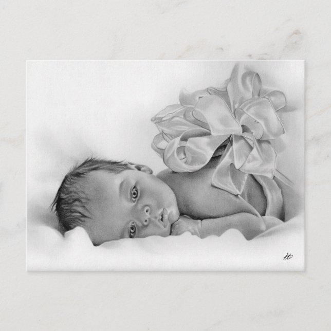 Newborn Baby Gift Postcard (Front)