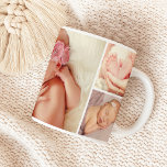 Newborn Baby Girl Photo Collage Coffee Mug<br><div class="desc">Cherish every precious moment with this beautiful full-bleed photo collage mug featuring multiple picture slots that wrap around the entire surface for a seamless edge-to-edge display. The borderless layout showcases your favorite newborn photos beautifully from every angle. All photos are fully replaceable to create a treasured keepsake. A wonderful gift...</div>