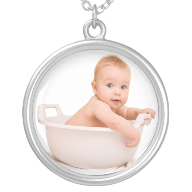 Newborn Baby Keepsake Charm Necklace (Front)