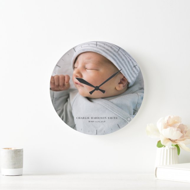 Newborn Baby Photo Clock (Home)