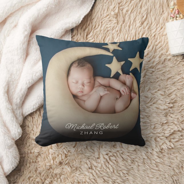 Newborn Baby Photo Throw Pillow (Blanket)