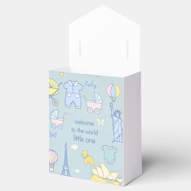 Newborn Baby Shower Favor Boxes (Opened)