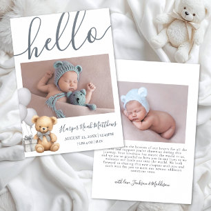 Newborn Birth Photo Baby Announcement