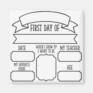 Newborn Birth Stats Magnet