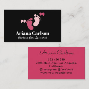 Newborn Care Specialist Neonatologist Business Card
