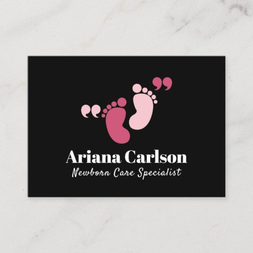 Newborn Care Specialist Neonatologist QR Code Business Card