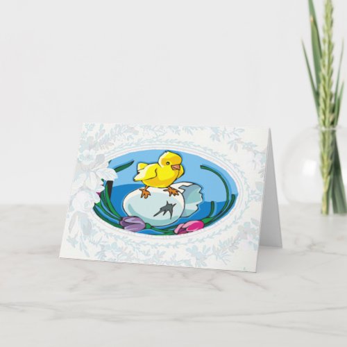Newborn Chick Easter Card