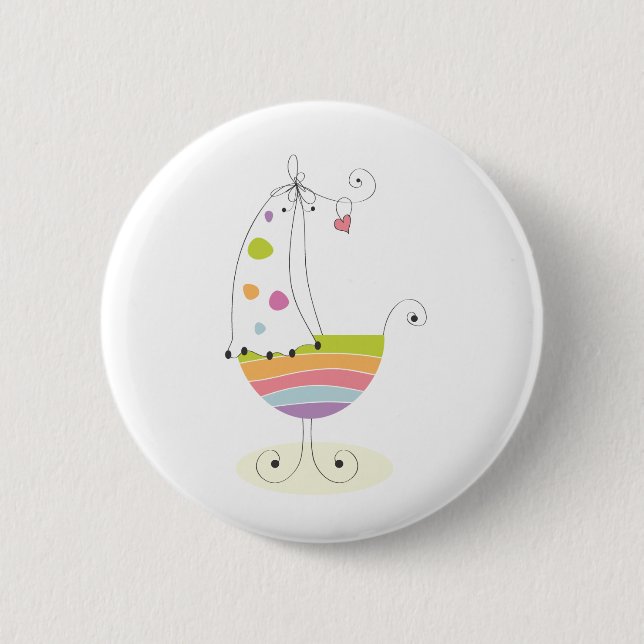 Newborn Crib Pinback Button (Front)