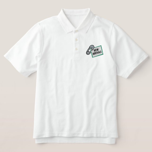 NEWBORN EMBROIDERED POLO SHIRT (Design Front)