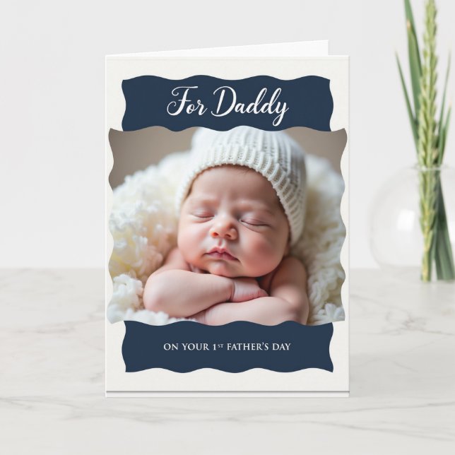 Newborn Fathers Day Sleep Card (Front)