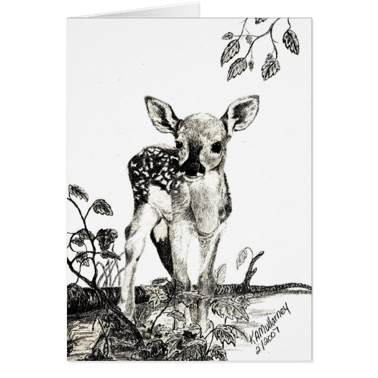 Newborn Fawn card (Front)