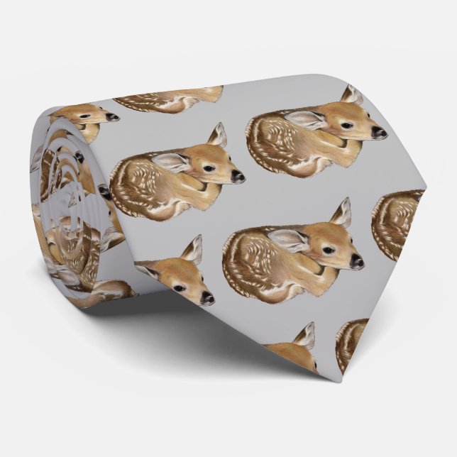 Newborn Fawn Neck Tie (Rolled)