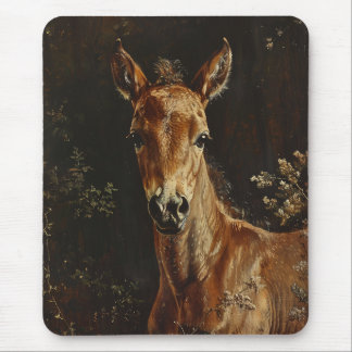 Newborn Foal Painting Mouse Pad
