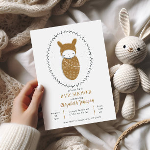Newborn Gender Neutral  Invitation