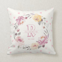 Newborn girl personalized baby keepsakes monogram