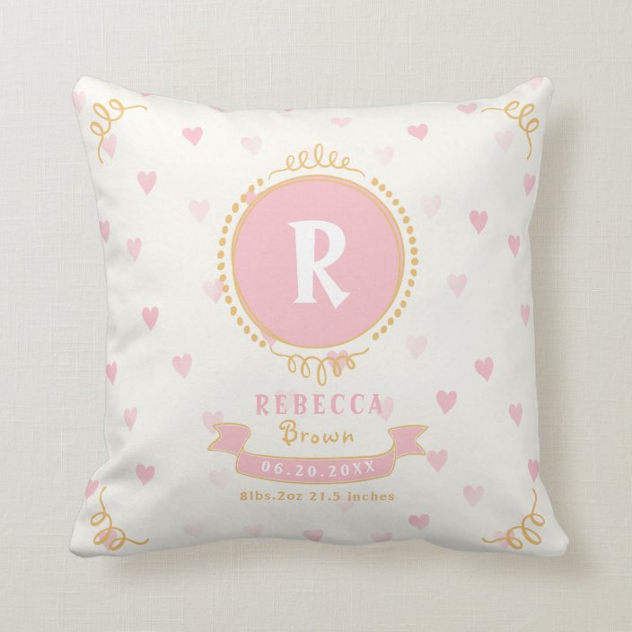 personalized baby pillow keepsake