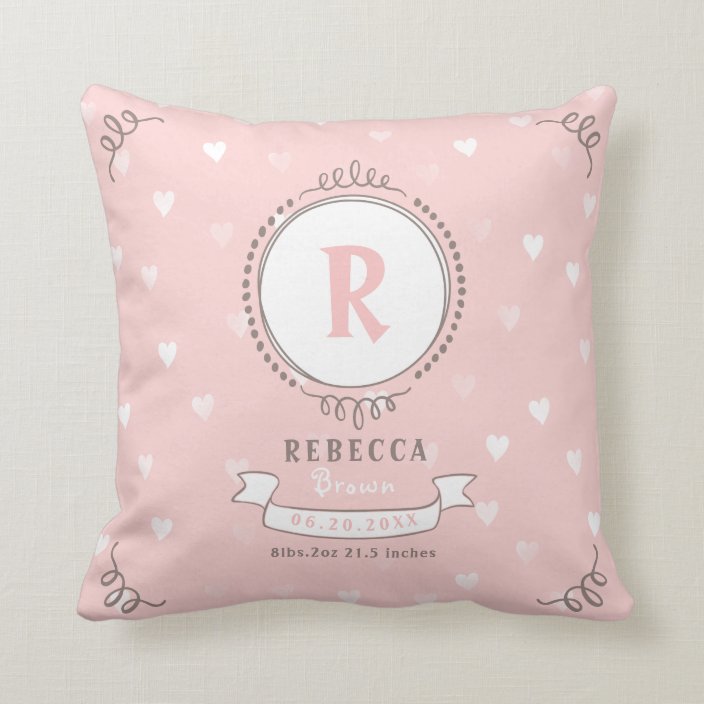 personalized baby pillow keepsake