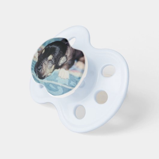 Newborn Hairless Chinese Crested Puppy Dog Pacifier (Front Right)