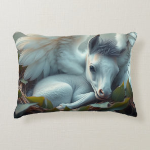 Newborn Pegasus Foal Accent Pillow