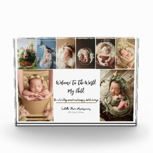 Newborn photo block - 8 personalized